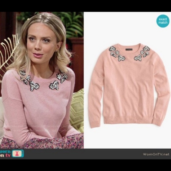 J. Crew opal embellished sweater - Picture 2 of 8